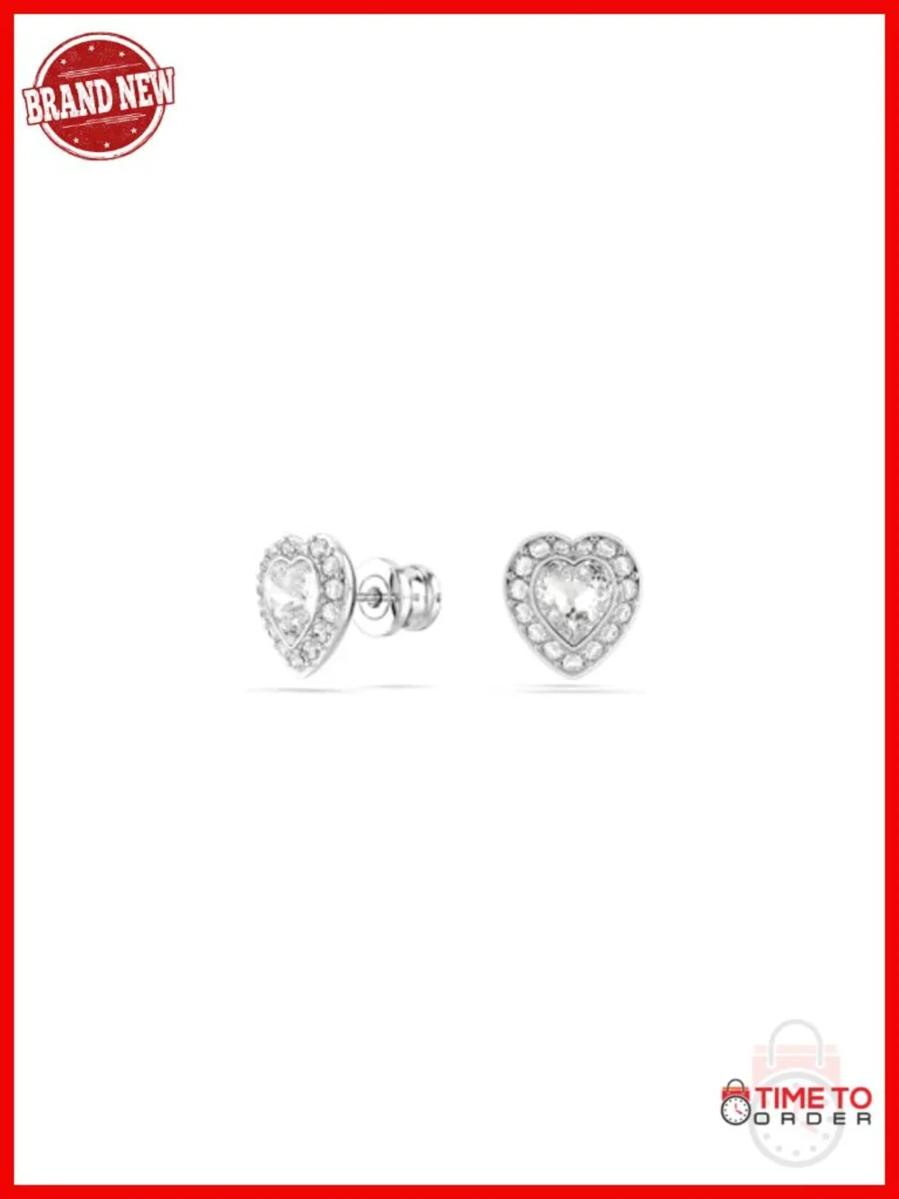 Heart Crystal & Pearl 3-Piece Jewelry Set - Rhodium Finish - Necklace,